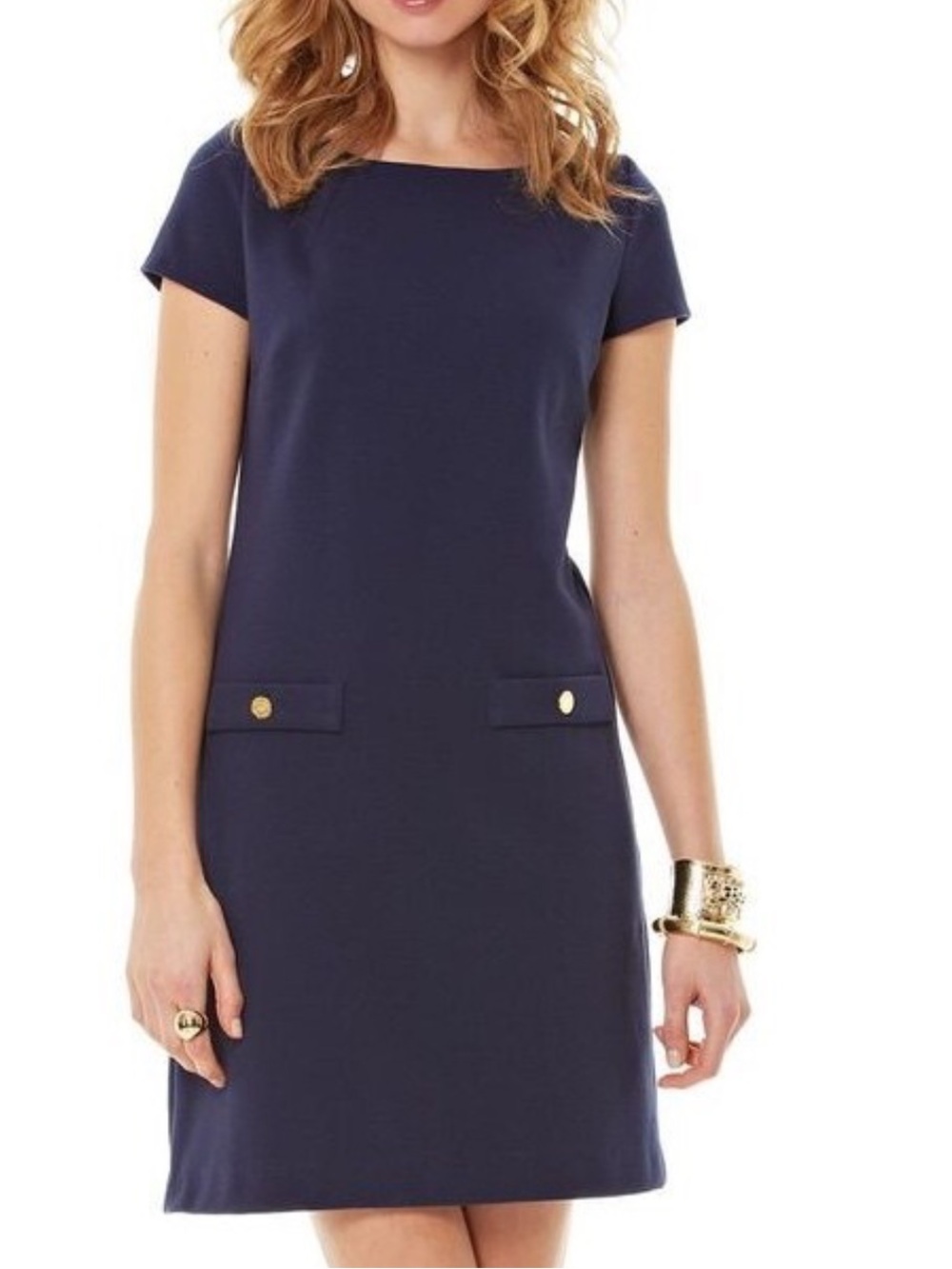 Lilly Pulitzer periwinkle Layton shift ribbed dress